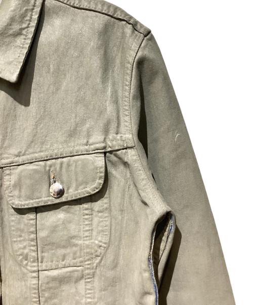 Maison Margiela（メゾンマルジェラ）Maison Margiela (メゾンマルジェラ) ペンキ コーティング デニムジャケット カーキ サイズ:Mの古着・服飾アイテム