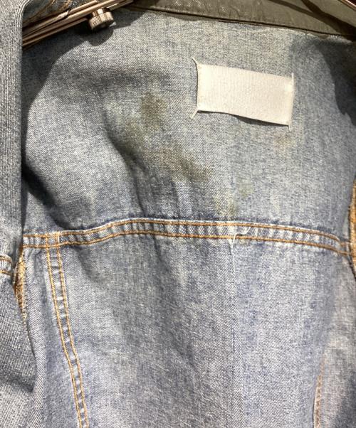 Maison Margiela（メゾンマルジェラ）Maison Margiela (メゾンマルジェラ) ペンキ コーティング デニムジャケット カーキ サイズ:Mの古着・服飾アイテム
