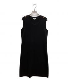 FOXEY（フォクシー）の古着「ノースリーブニットワンピース」｜ブラック