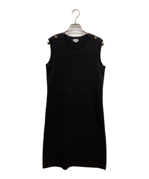 FOXEY（フォクシー）FOXEY (フォクシー) ノースリーブニットワンピース ブラック サイズ:38の古着・服飾アイテム