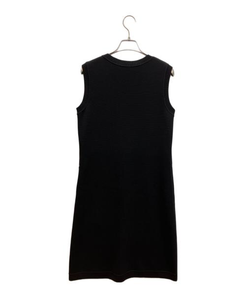 FOXEY（フォクシー）FOXEY (フォクシー) ノースリーブニットワンピース ブラック サイズ:38の古着・服飾アイテム