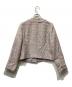 La boutique BonBon (ラブティックボンボン) ファンシーツイードクロップドVネックジャケット ピンク サイズ:F：7000円