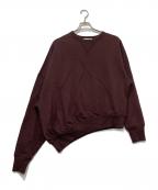 INSCRIREアンスクリア）の古着「アシンメトリースウェット」｜ブラウン