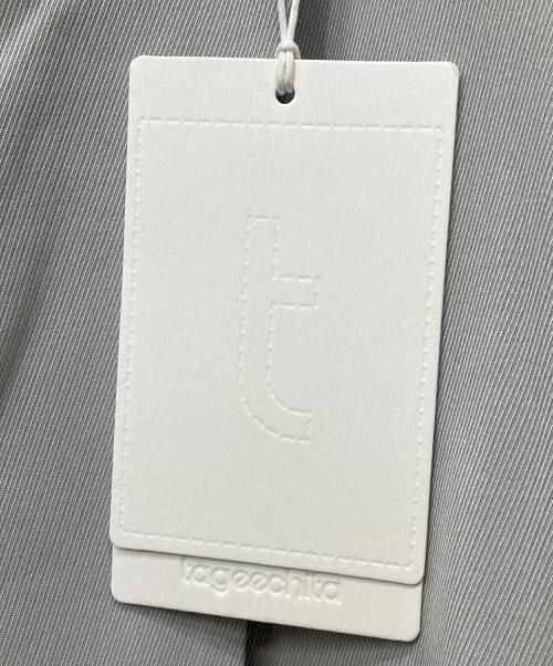 tageechita（タジチタ）tageechita (タジチタ) スムースフレアラペルトレンチ ライトグレー サイズ:Mの古着・服飾アイテム