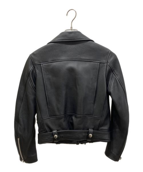 Acne studios（アクネ ストゥディオス）Acne studios (アクネ ストゥディオス) ラムレザーダブルライダースジャケット ブラック サイズ:34の古着・服飾アイテム