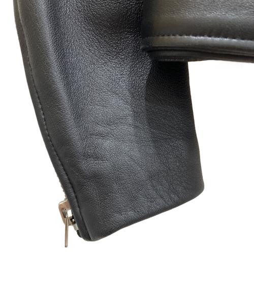 Acne studios（アクネ ストゥディオス）Acne studios (アクネ ストゥディオス) ラムレザーダブルライダースジャケット ブラック サイズ:34の古着・服飾アイテム