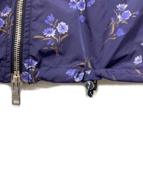 PRADA（プラダ）PRADA (プラダ) 花柄ナイロンジャケット ネイビー サイズ:44の古着・服飾アイテム