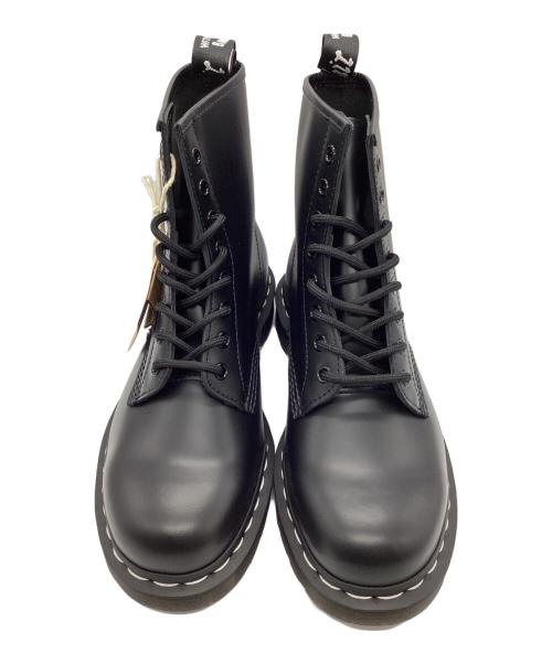 Dr.Martens（ドクターマーチン）Dr.Martens (ドクターマーチン) ホワイトステッチ8ホールブーツ ブラック サイズ:8の古着・服飾アイテム