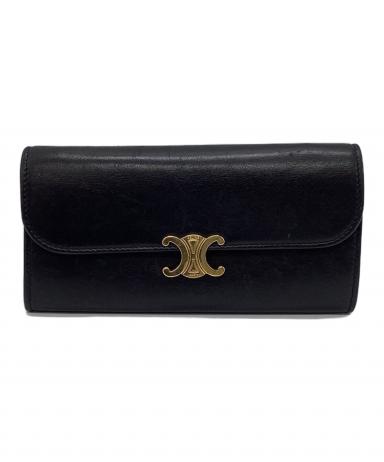 「じゃんけんぽんさん専用」CELINE ラージフラップウォレット 中古・古着通販】CELINE (セリーヌ) ラージフラップウォレット