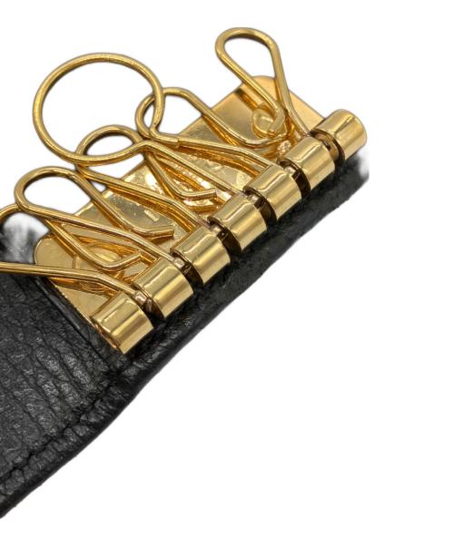 GUCCI（グッチ）GUCCI (グッチ) GGマーモント 6連レザー キーケース ブラックの古着・服飾アイテム