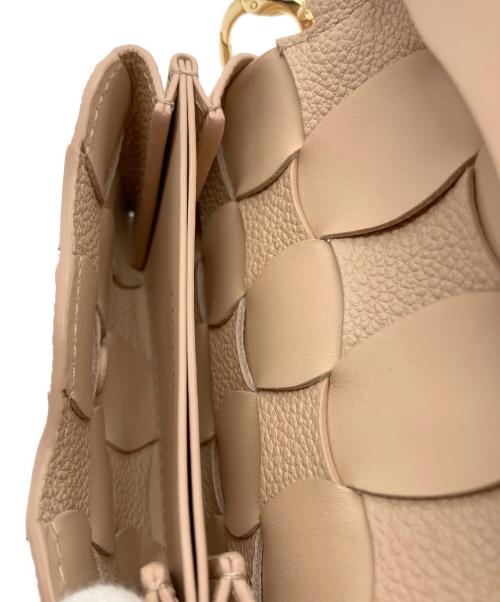 POLENE（ポレーヌ）POLENE (ポレーヌ) Neiti カードホルダー ベージュの古着・服飾アイテム