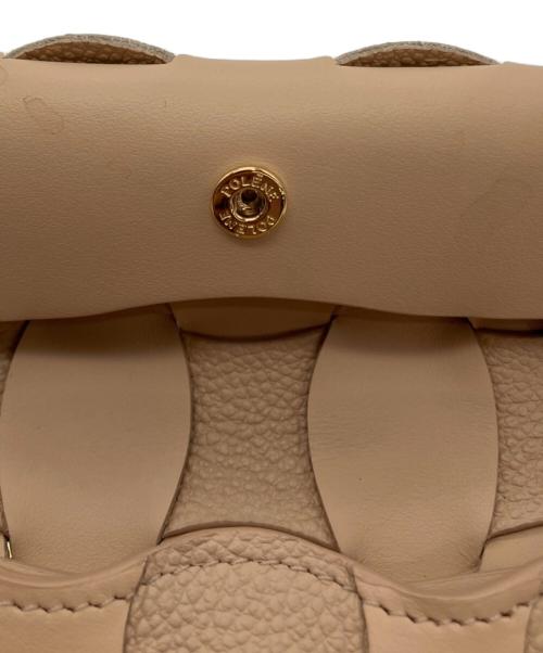 POLENE（ポレーヌ）POLENE (ポレーヌ) Neiti カードホルダー ベージュの古着・服飾アイテム