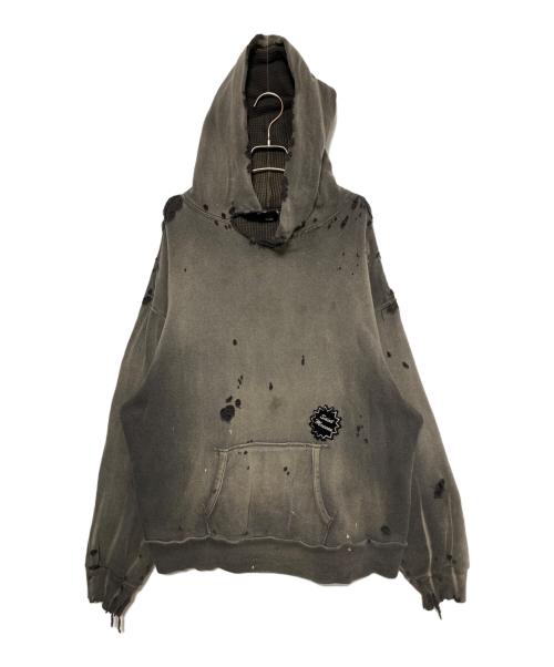 SAINT MICHAEL（セントマイケル）SAINT MICHAEL (セントマイケル) DBL FACE HOODIE チャコール サイズ:Lの古着・服飾アイテム