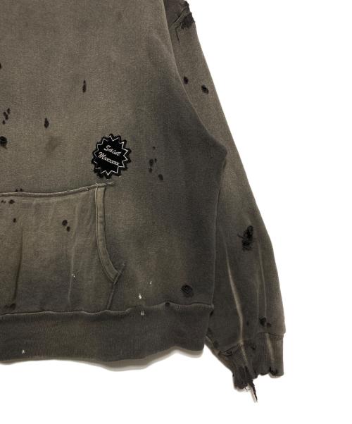 SAINT MICHAEL（セントマイケル）SAINT MICHAEL (セントマイケル) DBL FACE HOODIE チャコール サイズ:Lの古着・服飾アイテム