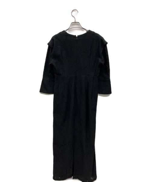 CLANE（クラネ）CLANE (クラネ) カーテンレース カフ ワンピース ブラック サイズ:1の古着・服飾アイテム