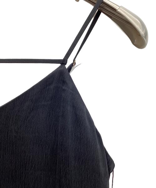 anuans（アニュアンス）anuans (アニュアンス) サテンナローキャミワンピース ブラック サイズ:S 未使用品の古着・服飾アイテム