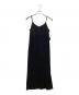 anuans（アニュアンス）の古着「サテンナローキャミワンピース」｜ブラック