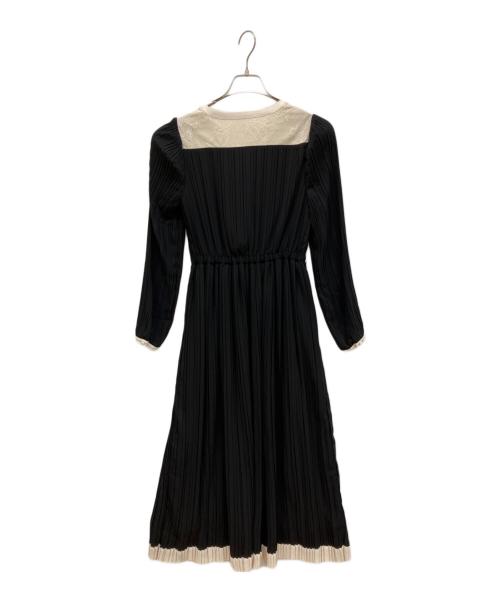 HER LIP TO（ハーリップトゥ）HER LIP TO (ハーリップトゥ) Point Lace Pleated Dress ブラック サイズ:Ｓの古着・服飾アイテム