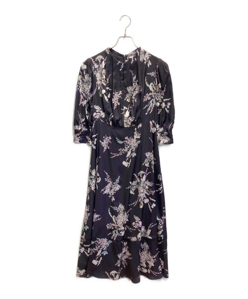 HER LIP TO（ハーリップトゥ）HER LIP TO (ハーリップトゥ) French Bouquet Puff Sleeve Dress ネイビー サイズ:Mの古着・服飾アイテム