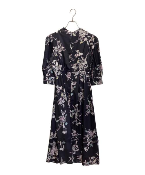 HER LIP TO（ハーリップトゥ）HER LIP TO (ハーリップトゥ) French Bouquet Puff Sleeve Dress ネイビー サイズ:Mの古着・服飾アイテム