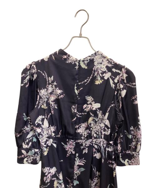 HER LIP TO（ハーリップトゥ）HER LIP TO (ハーリップトゥ) French Bouquet Puff Sleeve Dress ネイビー サイズ:Mの古着・服飾アイテム