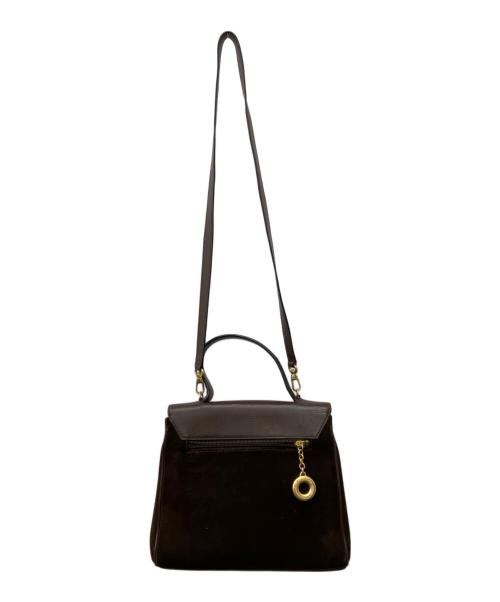 CELINE（セリーヌ）CELINE (セリーヌ) サークルロゴ2WAYショルダーバッグ ブラウンの古着・服飾アイテム