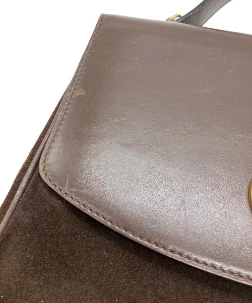 CELINE（セリーヌ）CELINE (セリーヌ) サークルロゴ2WAYショルダーバッグ ブラウンの古着・服飾アイテム