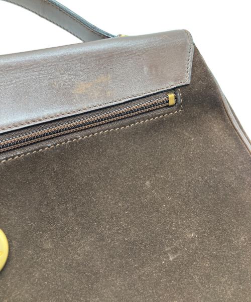 CELINE（セリーヌ）CELINE (セリーヌ) サークルロゴ2WAYショルダーバッグ ブラウンの古着・服飾アイテム