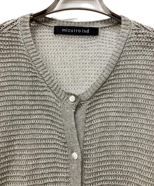 mizuiro-ind（ミズイロインド）mizuiro-ind (ミズイロインド) mesh cocoon wide C/D グレー サイズ:FREEの古着・服飾アイテム