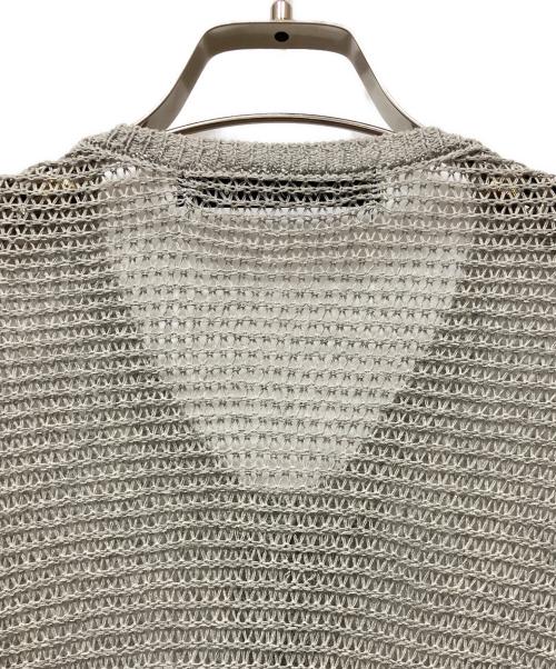 mizuiro-ind（ミズイロインド）mizuiro-ind (ミズイロインド) mesh cocoon wide C/D グレー サイズ:FREEの古着・服飾アイテム
