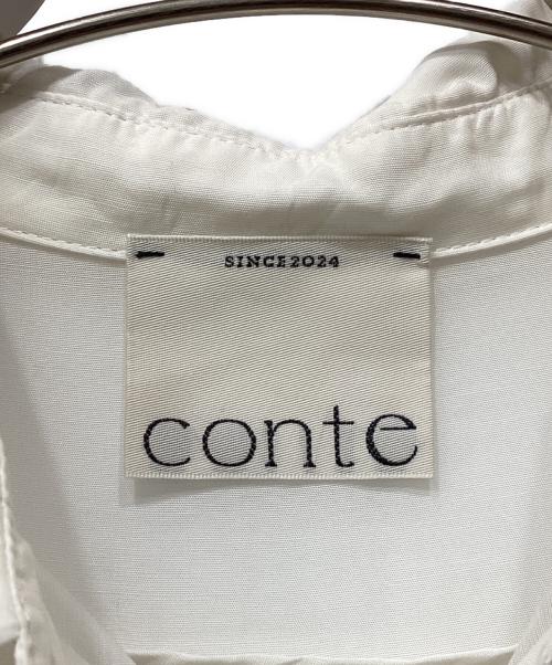 Conte（コンテ）Conte (コンテ) キュプラシルク シャツ ホワイト サイズ:FREEの古着・服飾アイテム
