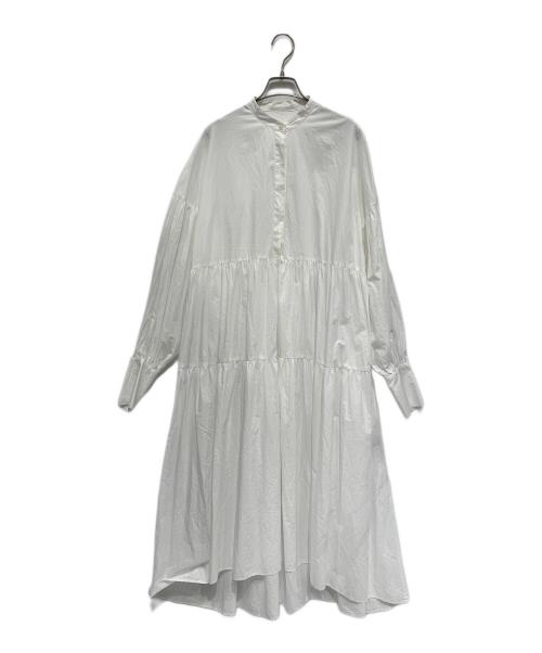 Whim Gazette（ウィムガゼット）Whim Gazette (ウィムガゼット) ギャザーワンピース オフホワイト サイズ:Freeの古着・服飾アイテム