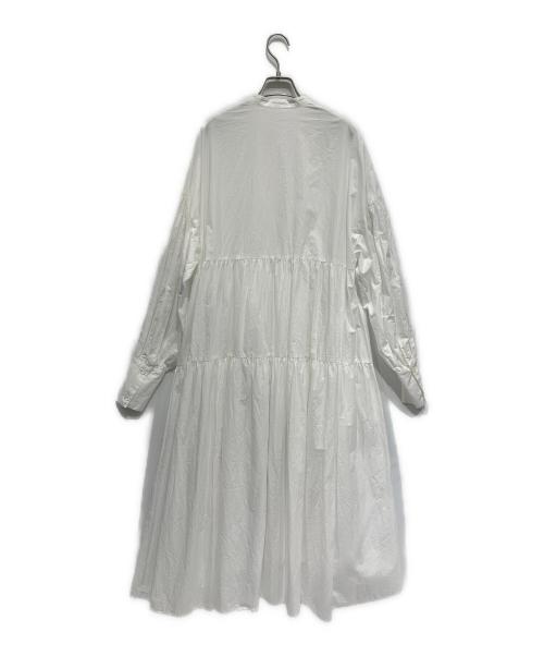 Whim Gazette（ウィムガゼット）Whim Gazette (ウィムガゼット) ギャザーワンピース オフホワイト サイズ:Freeの古着・服飾アイテム