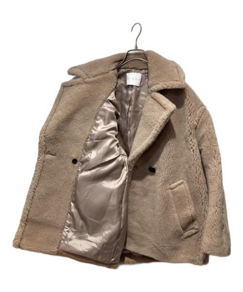 CINOH（チノ）CINOH (チノ) BOA コクーンコート ベージュ サイズ:36の古着・服飾アイテム