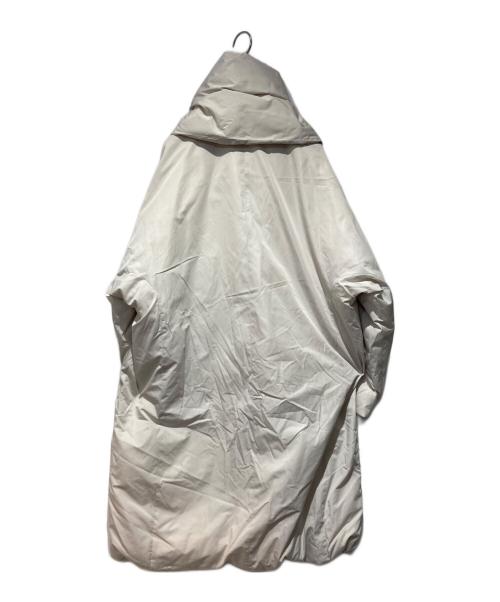 ebure（エブール）EBURE (エブール) シルクポリダウン コート ベージュ サイズ:38の古着・服飾アイテム