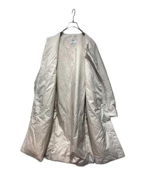 ebure（エブール）EBURE (エブール) シルクポリダウン コート ベージュ サイズ:38の古着・服飾アイテム