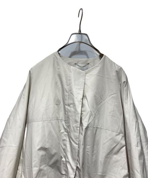 ebure（エブール）EBURE (エブール) シルクポリダウン コート ベージュ サイズ:38の古着・服飾アイテム