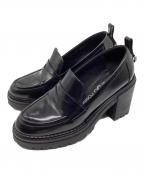 sergio rossiセルジオロッシ）の古着「ブラッシュドレザーローファー」｜ブラック