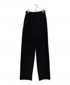 theoryセオリー）の古着「Perfected Wool Pleat Trouser B / パーフェクテッド ウール プリーツ トラウザー B」｜ブラック
