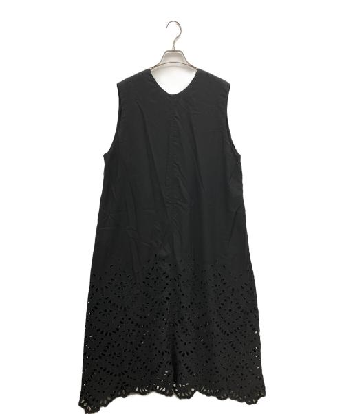 styling/（スタイリング）styling/ (スタイリング) エンブロイダリーワンピース ブラックの古着・服飾アイテム