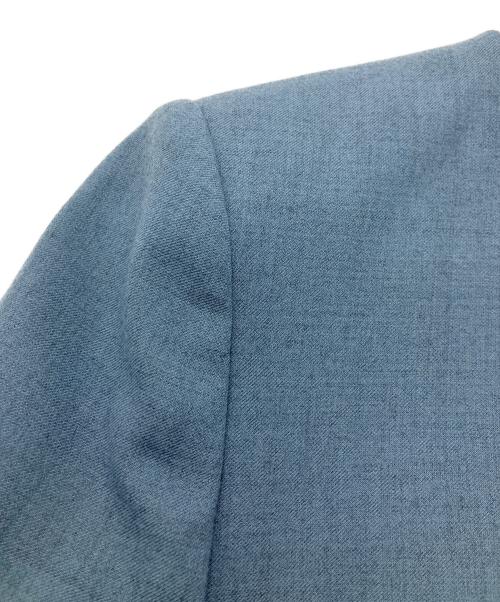 theory（セオリー）theory (セオリー) ノーカラージャケット ブルーの古着・服飾アイテム