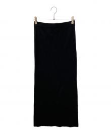 CHAOS（カオス）の古着「16Gインプレリブニットタイトロングスカート」｜ブラック