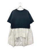 LE PHILル フィル）の古着「スキューバ×SOLTEXコンビカットソー」｜ブラック