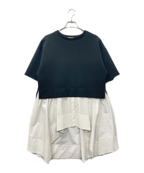 LE PHIL（ル フィル）LE PHIL (ル フィル) スキューバ×SOLTEXコンビカットソー ブラック サイズ:Fの古着・服飾アイテム