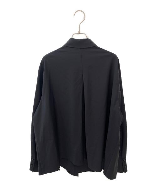 deres（デレス）deres (デレス) Mariela/double layered shirt jacket ブラック サイズ:Ｆの古着・服飾アイテム
