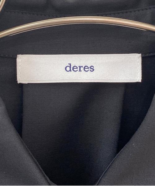 deres（デレス）deres (デレス) Mariela/double layered shirt jacket ブラック サイズ:Ｆの古着・服飾アイテム