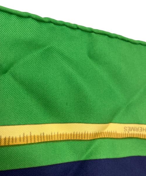 HERMES（エルメス）HERMES (エルメス) シルクスカーフ グリーンの古着・服飾アイテム