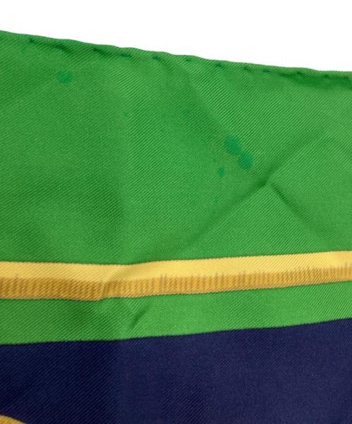 HERMES（エルメス）HERMES (エルメス) シルクスカーフ グリーンの古着・服飾アイテム