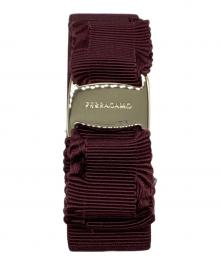 Ferragamo（フェラガモ）の古着「ヴァラリボンバレッタ」｜パープル