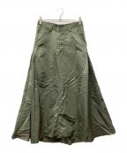 MADISON BLUEマディソンブルー）の古着「5POCKET FLARE SK NY TWILL」｜カーキ